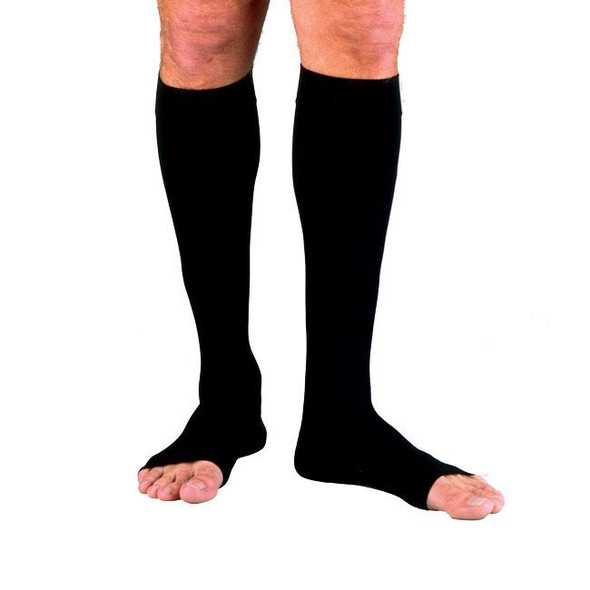 Jobst forMen - Men's Knee High 20-30mmHg Compression Support Socks (Open Toe) Full Length View Jobst forMen - Men's Knee High 20-30mmHg Compression Support Socks (Open Toe) Full Length View