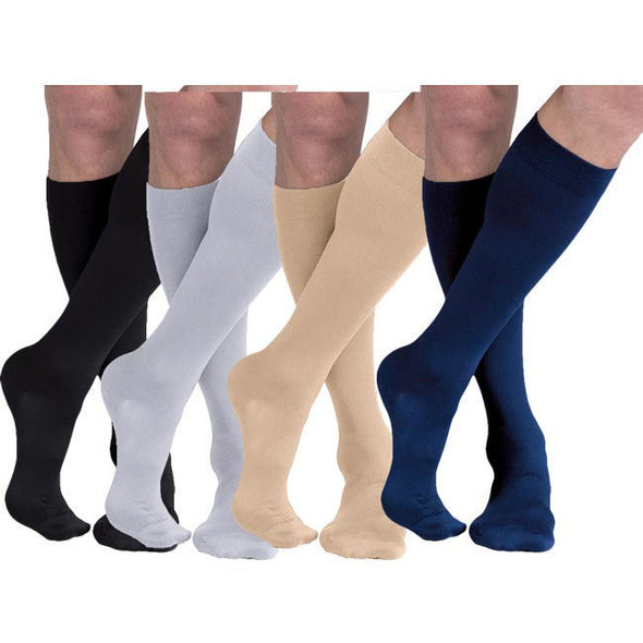 Sigvaris Cotton Ribbed - Men's 20-30mmHg Compression Support Socks Full Length View Sigvaris Cotton Ribbed - Men's 20-30mmHg Compression Support Socks Full Length View