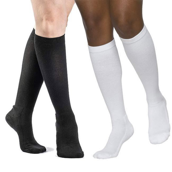 Sigvaris Cushioned Cotton - Women's Calf 20-30mmHg Compression Support Socks Full Length View Sigvaris Cushioned Cotton - Women's Calf 20-30mmHg Compression Support Socks Full Length View