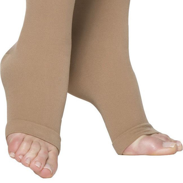 Sigvaris Cotton Ribbed - Calf 20-30mmHg Unisex Compression Support Socks (Open Toe) Foot View Sigvaris Cotton Ribbed - Calf 20-30mmHg Unisex Compression Support Socks (Open Toe) Foot View