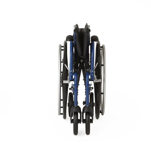 Medline Excel Hybrid 2 - Combination Wheelchair/Transport Chair Front View Folded View