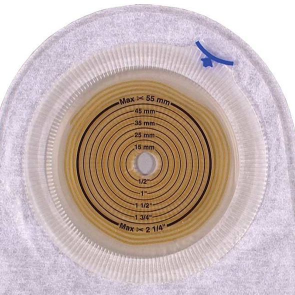 Coloplast Assura Midi - 1-Piece Urostomy Bag Extended Wear Barrier (Cut to Fit) Bag Top View