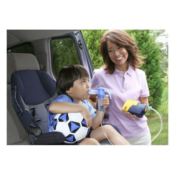 PARI TREK S - Portable Aerosol System (Compressor/Nebulizer) In Use View PARI TREK S - Portable Aerosol System (Compressor/Nebulizer) In Use View