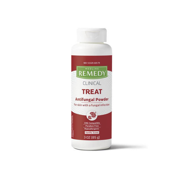Medline Remedy Clinical Antifungal Powder Front View Medline Remedy Clinical Antifungal Powder Front View