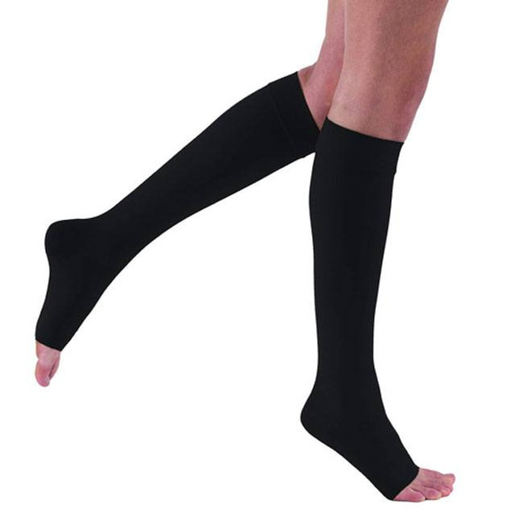Jobst Relief - Knee High 15-20mmHg Compression Stockings (Open Toe) Full Length View