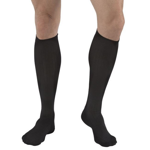 FLA Activa - Men's Microfiber 20-30 mmHg Compression Dress Socks (Knee High) Full Length View FLA Activa - Men's Microfiber 20-30 mmHg Compression Dress Socks (Knee High) Full Length View