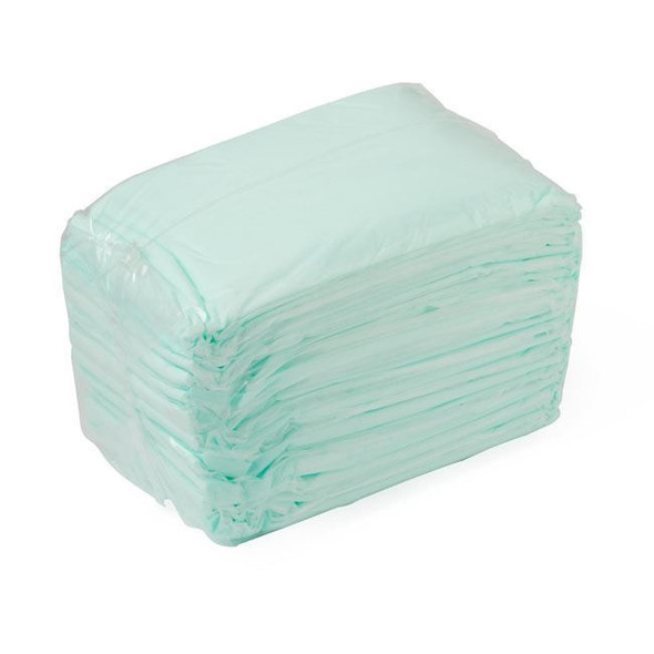 Medline Disposable Fluff and Polymer Underpad, Heavy Absorbency Backing of Underpad View Medline Disposable Fluff and Polymer Underpad, Heavy Absorbency Backing of Underpad View