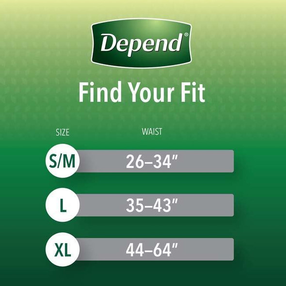 Depend Fit Flex - Men's Adult Pull Ups Product Information