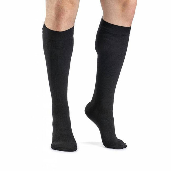 Sigvaris Dynaven Medical Legwear - Men's Ribbed Calf 30-40mmHg Compression Support Socks Full Length View Sigvaris Dynaven Medical Legwear - Men's Ribbed Calf 30-40mmHg Compression Support Socks Full Length View