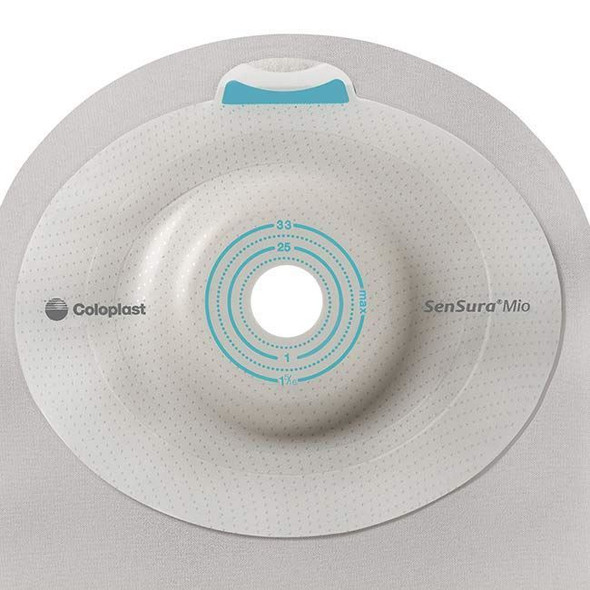 Coloplast SenSura Mio - Drainable 1-Piece Convex Light Ostomy Bag with Filter (Easi-Close - Cut to Fit) Top View