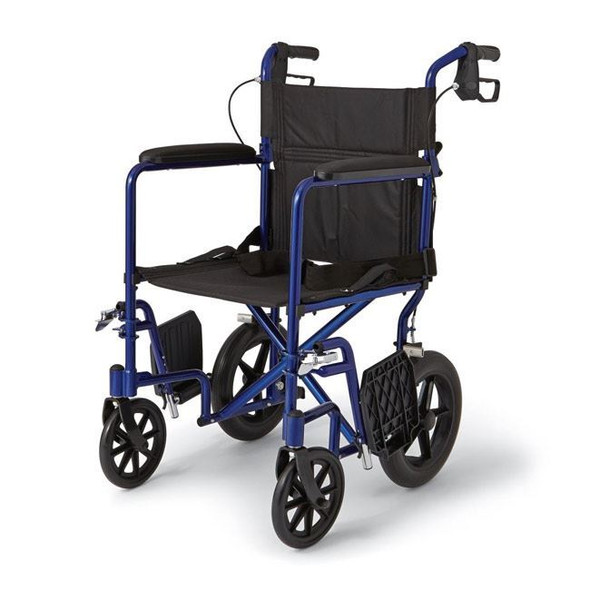 Medline - Aluminum Transport Chair (12" Wheels) Side View Medline - Aluminum Transport Chair (12" Wheels) Side View