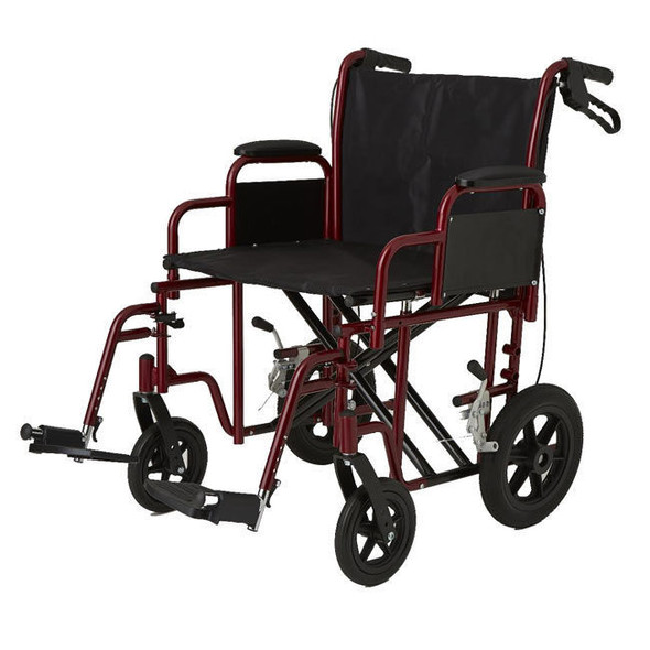 Medline - Bariatric Transport Chair Front View Medline - Bariatric Transport Chair Front View