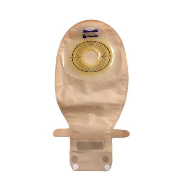 Coloplast SenSura Xpro - Flat Drainable Ostomy Bag - EasiClose Wide Outlet (Pre-cut - Maxi) Full Length View