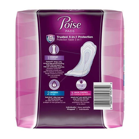 Poise - Moderate Absorbency Incontinence Pads Package View