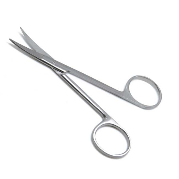 ADC Iris Curved Medical Scissors - 4 1/2" Side View ADC Iris Curved Medical Scissors - 4 1/2" Side View