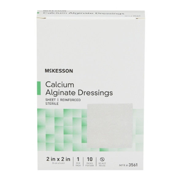 Alginate Dressing McKesson 2 X 2 Inch Square