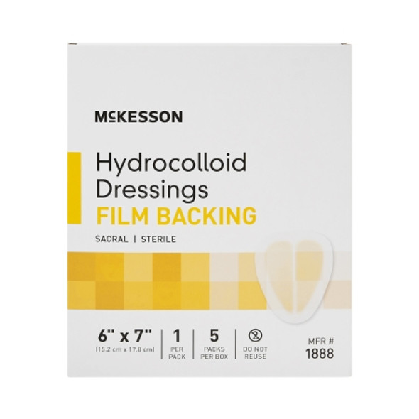Hydrocolloid Dressing McKesson 6 X 7 Inch Sacral Dressing Each Hydrocolloid Dressing McKesson 6 X 7 Inch Sacral Dressing Each