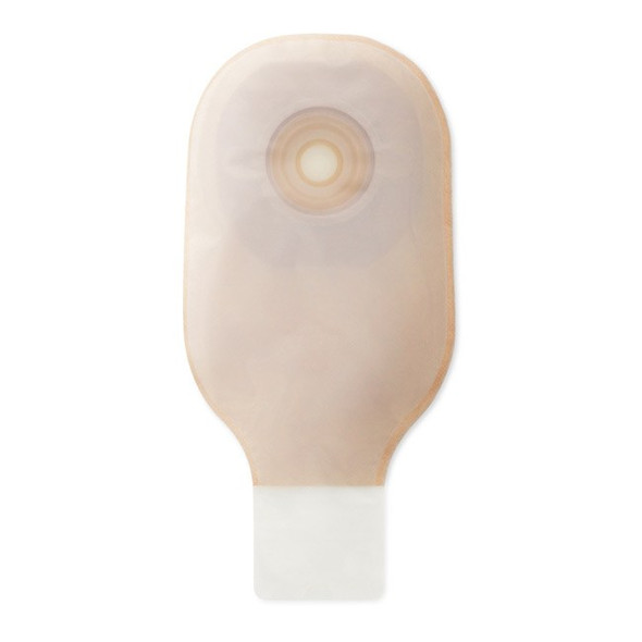 Hollister Premier - 12" 1-Piece Drainable Ostomy Bag Clamp Closure (Convex Flextend/Cut to Fit) Front View