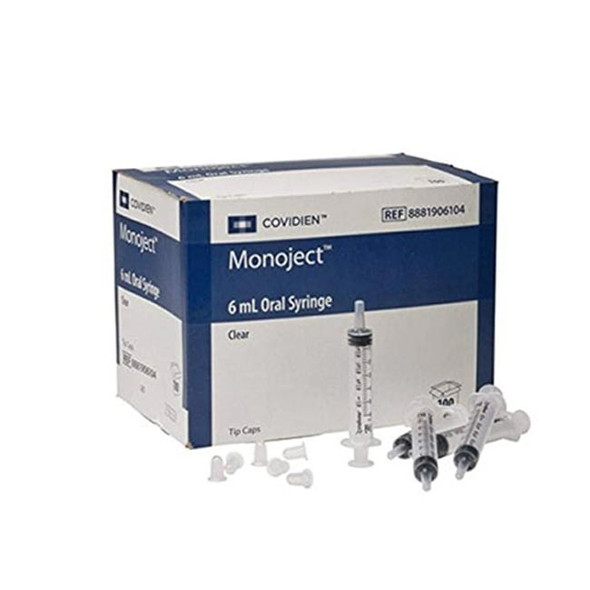 Oral Medication Syringe Monoject™ Without Safety Oral Tip, 6mL Oral Medication Syringe Monoject™ Without Safety Oral Tip, 6mL