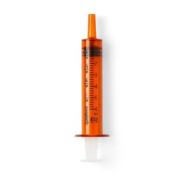 Oral Medication Syringe Monoject™ 6mL, Amber 