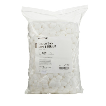 Cotton Ball McKesson Large Cotton NonSterile bag
