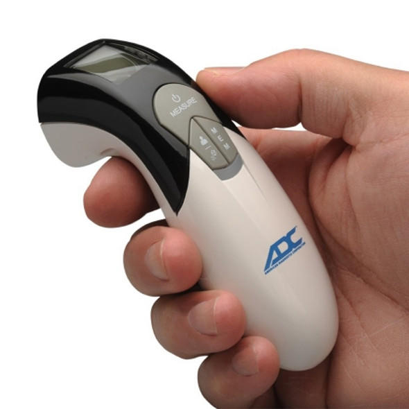 Non-Contact Skin Surface Thermometer HealthSmart® Infrared Skin Probe Handheld in hand Non-Contact Skin Surface Thermometer HealthSmart® Infrared Skin Probe Handheld in hand