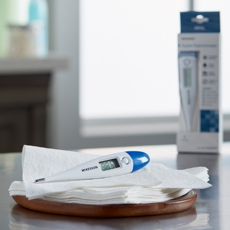 Digital Stick Thermometer McKesson Oral Probe Handheldin home setting