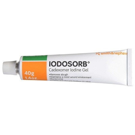 Antimicrobial Wound Gel Iodosorb® front of tube