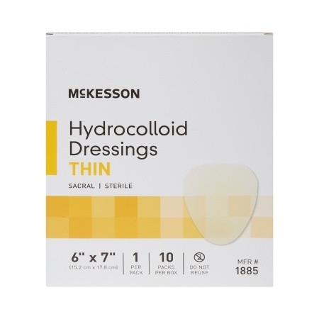 Hydrocolloid Dressing THIN McKesson 6 X 7 Inch Sacral box