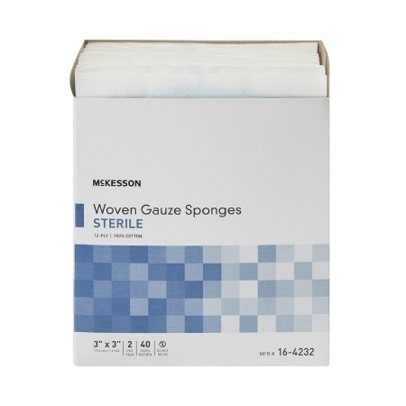McKesson Gauze Sponge 3 X 3 Inch Sterile 12-Ply box view