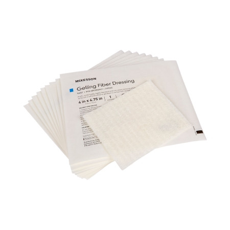 McKesson Absorbent Gelling Fiber Dressing 4 X 4-3/4 Inch product view