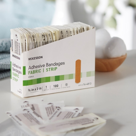 McKesson Fabric Adhesive Strip 3/4 X 3 Inch in home setting