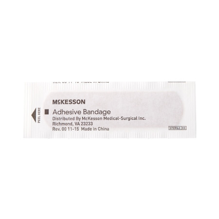 McKesson Fabric Adhesive Strip 3/4 X 3 Inch bandage packaging