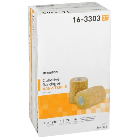 McKesson Cohesive Bandage 3 Inch X 5 Yard, Self-adherent box