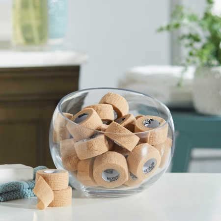 McKesson Cohesive Bandage 1 Inch X 5 Yard, Tan in home setting