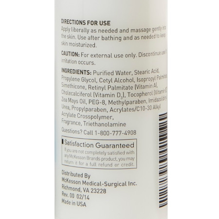 McKesson Hand and Body Moisturizer,  4 oz. Summer Rain Scent ingredients