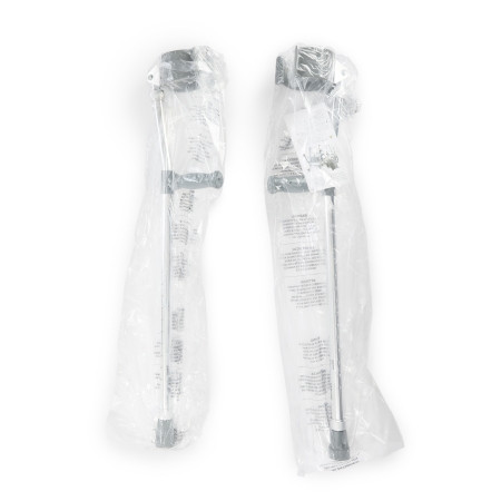 Forearm Crutches Mckesson Adult Steel Frame 300 lbs. Weight Capacity packaging