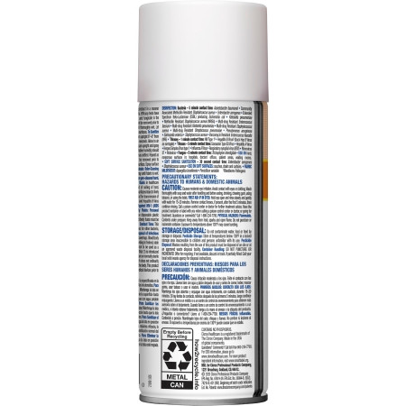 Clorox Citrace Surface Disinfectant, 14 oz Can, Citrus Scent - back of can