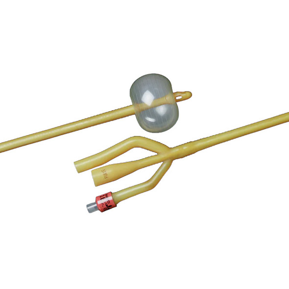 Bardex Lubricath Foley Catheter, 3-Way, 5 cc Balloon