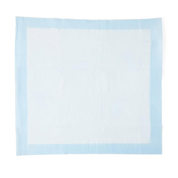 Medline Protection Plus Disposable Chair Pad, Light Absorbency, 23" x 24", Bulk Packaged - unfolded