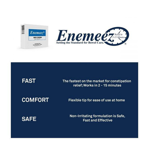 Alliance Labs Enemeez - Mini Enema Laxative Disposable Tubes product information