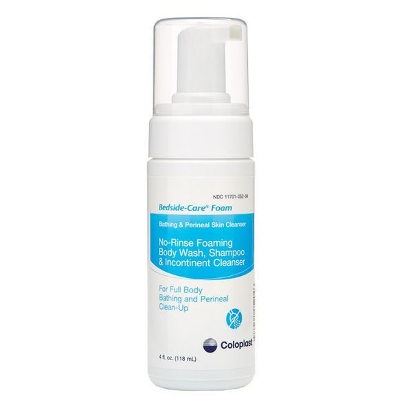 Coloplast Bedside-Care Foam - No-Rinse Foaming Hair and Body Wash front view Coloplast Bedside-Care Foam - No-Rinse Foaming Hair and Body Wash front view