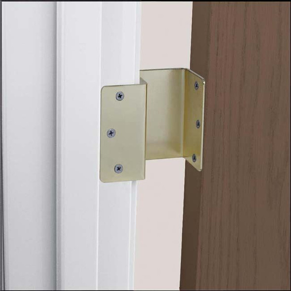 HealthSmart - 2" Door Hinge Extenders in use view HealthSmart - 2" Door Hinge Extenders in use view