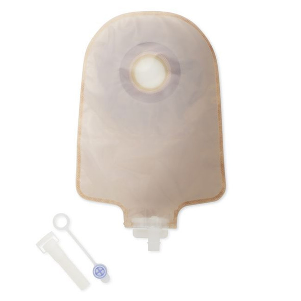 Hollister Premier - 9" 1-Piece Drainable Urostomy Bag (Flextend - Transparent) Full Length View