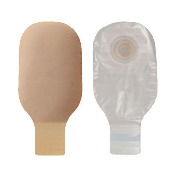 Hollister Premier - 12" 1-Piece Drainable Ostomy Bag Lock n Roll (Convex Flextend/Cut to Fit) Full Length View