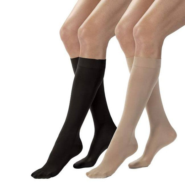Jobst Opaque - Women's Knee High 20-30mmHg Compression Support Stockings full length view Jobst Opaque - Women's Knee High 20-30mmHg Compression Support Stockings full length view
