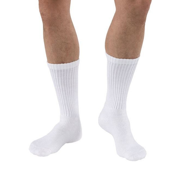 Jobst SensiFoot - Crew Length 8-15mmHg Diabetic Compression Support Socks full length view Jobst SensiFoot - Crew Length 8-15mmHg Diabetic Compression Support Socks full length view