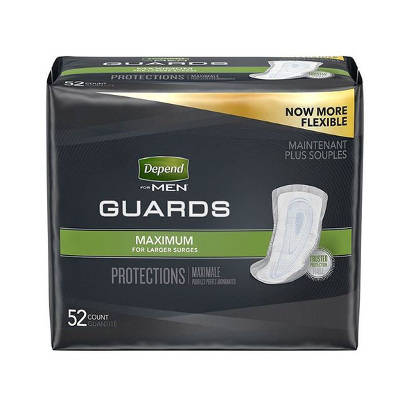 Depend Guards for Men - Incontinence Pads Package Front View
