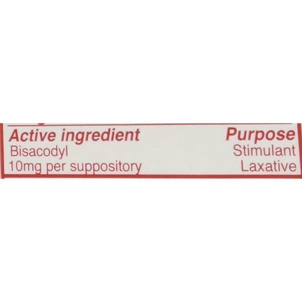 Magic Bullet Suppository - 10mg Bisacodyl active ingredients view