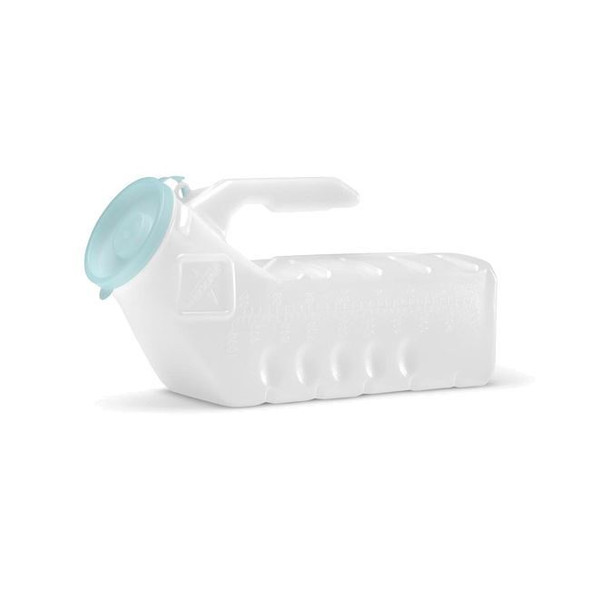 Medline - Translucent Plastic Portable Urinal (Glow-In-The-Dark Lid) Full Length View